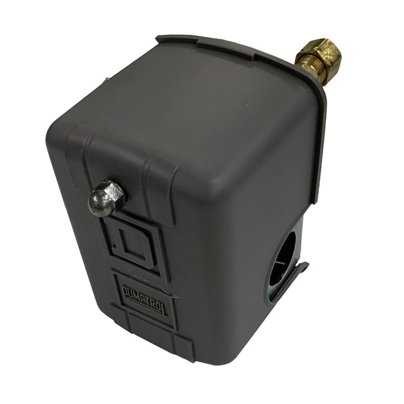 I.E.E Square D 135-175 PSI Air Compressor Pressure Switch, Pumptrol, Hinge Lever Actuator, Grey, Manual Operation - Image 4